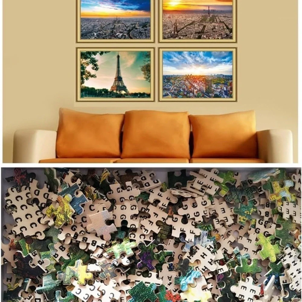 Sim,29.5 X 19.6 inch Handmade Premium Basswood Jigsaw Puzzle 1000 Piece (025)